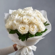 Белые розы &laquo;Молочная нежность&raquo; 0