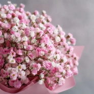 Монобукет из гипсофилы &laquo;Перламутровое облако&raquo; 1