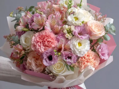 Букет с альстромериями «Калейдоскоп чувств»