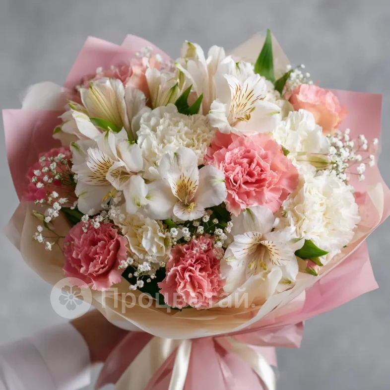 Букет с альстромериями &laquo;Игривое настроение&raquo;