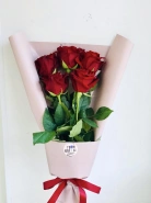 Букет из 5 красных роз 0
