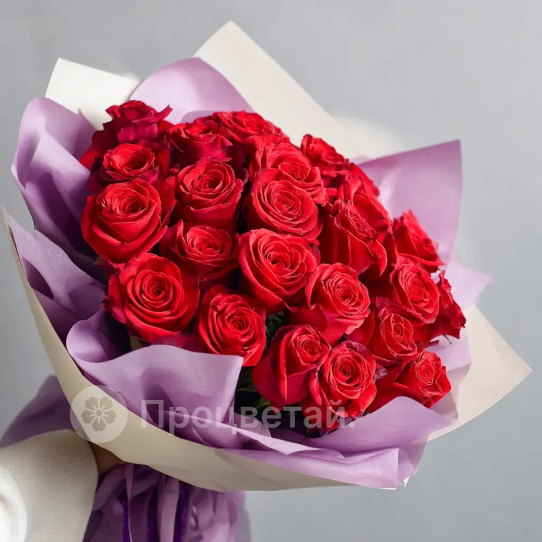 Красные розы &laquo;Чувства без слов&raquo;